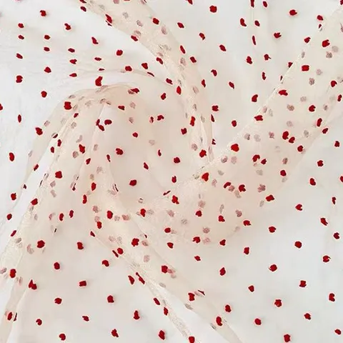 Polyester Sheer Tulle Bubble Polka Dot Bouquet Wrapping Mesh For Flower Packing Romantic Floral DIY Craft Material