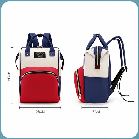 Mochila Bolsa de Pañales Multifuncional Gran Capacidad Impermeable Tela Oxford Viaje Bolsa de Pañales para Mamá