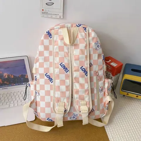 Zaino in Tela Casual Per Studenti Grande Capacità Borsa da Scuola Unisex Viaggio Borsa dei Libri Moda Campus Daypack