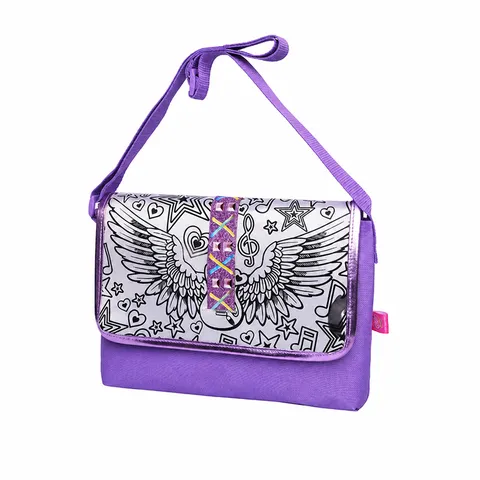 Borsa a Tracolla con Graffiti per Bambini Poliestere Ecologico Cartone Animato Carino Zaino Scolastico Casual Borsa a Tracolla Per Bambini