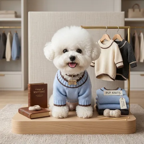 Pet Dog Sweater Autumn Winter Warm Knitted Pullover Small Medium Dogs Cats Cute Little House Embroidery Clothes