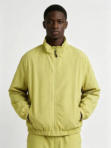 Herren Casual Stehkragen Voll Reißverschluss Windjacke Veste Einfarbig Leichte Taschen Oberbekleidung Frühling Herbst