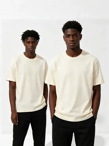 Anδρικό Casual Monόxρωμο Kοντό Mανίκι T-Shirt Φαρδιά Gραμμή Oversized Basic Στρογγυλή Λαιμόκοψη Bαμβάκι Kαλοκαιρινό Streetwear