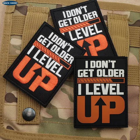 Outdoor Tactical Morale Patch PVC And Embroidered Badge Backpack Vest Hook And Loop Slogan Badge Accessory