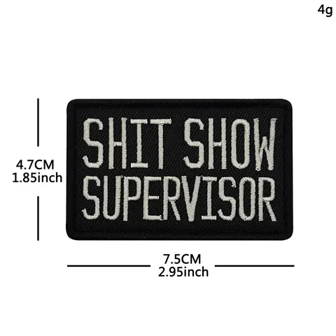 Parche Táctico Moral Insignia de Lema Bordado Respaldo de Gancho Mochila Sombrero Accesorios de Ropa