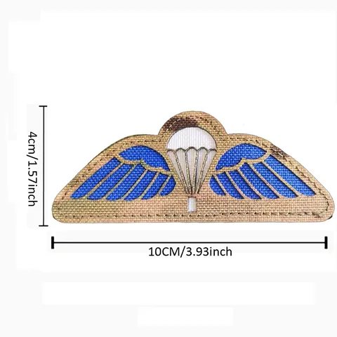 Tactical Embroidered Patch Hook And Loop British Parachute Badge Military Morale Badge For Backpack And Hat