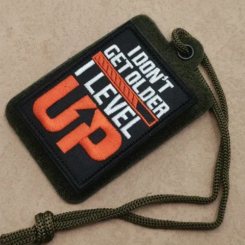 Outdoor Tactical Morale Patch PVC And Embroidered Badge Backpack Vest Hook And Loop Slogan Badge Accessory