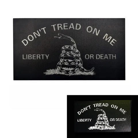 Tactical Reflective Velcro Patch Laser Cut Don't Tread On Me Snake Morale Patches For Backpacks Hats Tactical Gear