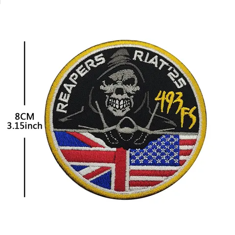Tactical Embroidery Patch Military Morale Badge Round Hook And Loop Patch For Tactical Backpacks Clothes Hats