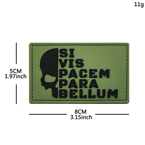 Tactical Morale Patch PVC Rubber Military Badge Hook Backing Backpack Clothing Outdoor Sports Accessories