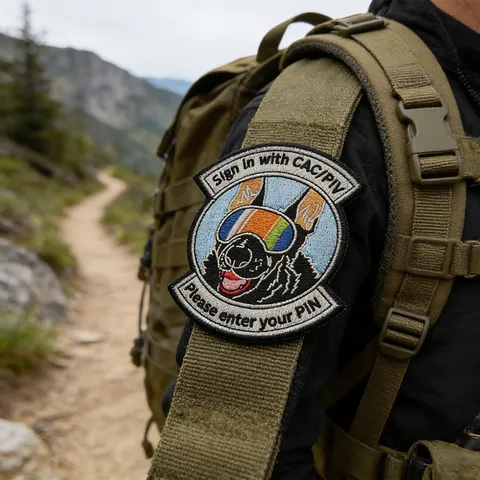 Tactical Military Dog Embroidered Patch Morale Badge With Hook Backing For Backpacks Hats And Clothing Accessories