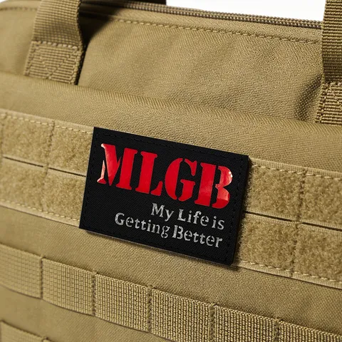 Tactical Morale Patch Reflective Letter Hook And Loop Backing Badge Military Uniform Backpack Hat Vest Patch