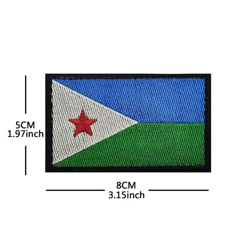Outdoor Tactical Backpack Patch African National Flags Embroidery Hook And Loop Badge Military Morale Applique