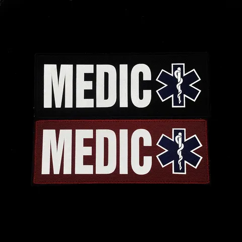 Τακτικό Ιατρικό Patch EMS MEDIC Ανακλαστικό Velcro περιβραχιόνιο σήμα για τακτικό γιláκι σακίδιο