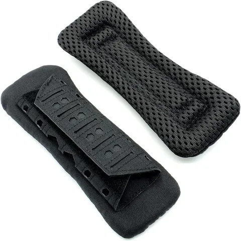 Par de Almohadillas Tácticas para Hombro Corte por Láser MOLLE Cojín para Correa de Mochila Transpirable Resistente al Desgaste