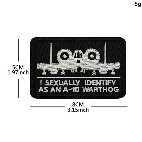 Embroidered Tactical Morale Patch Funny Parody Army Military Badge Hook And Loop Applique For Backpack Hat Clothes