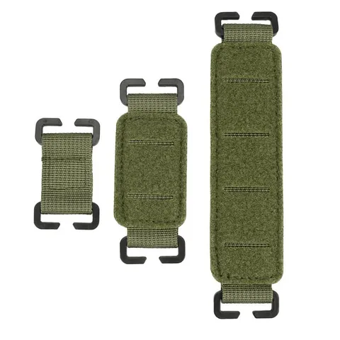 Conector de Correa MOLLE Táctico Correa de Extensión de Mochila Base de Parche de Nailon Gancho y Bucle Accesorio de Equipo de Chaleco