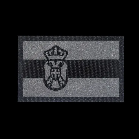Serbia Flag Morale Patch Laser Cut Reflective Tactical Military Armband Hook And Backing Badge For Backpack Hat