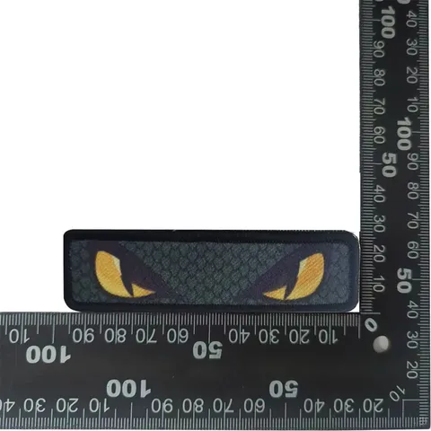 Polyester Embroidered Tactical Snake Head Velcro Patch Morale Badge Cool Animal Applique For Backpack Hat