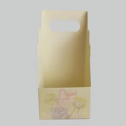 Muttertag Handgehaltene Blumenbox Florale Geschenkverpackung Papier Blumenkorb Arrangement Romantisches Geschenk Für Mama
