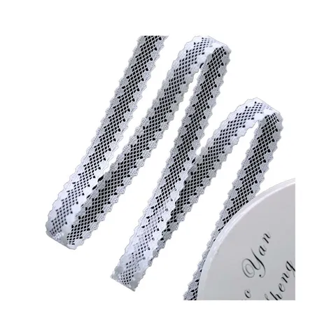 Vintage Weiß Floral Spitze Band Polyester Mesh Gurtband Für Blumenstrauß Verpackung DIY Handwerk Hochzeit Party Dekoration Band