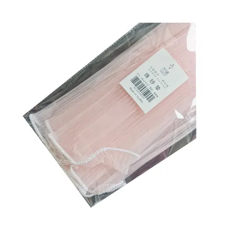 Korean Pearl Wave Mesh Ribbon Flower Bouquet Wrapping Gauze Pleated Lace Edge Wrapping For Wedding Party Decoration