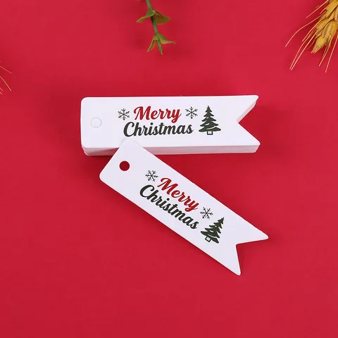 Etichette Regalo di Natale Carta di Carta Buon Natale Etichette Sospese Decorative Per Festa Vacanza Regalo Confezione Decorazione