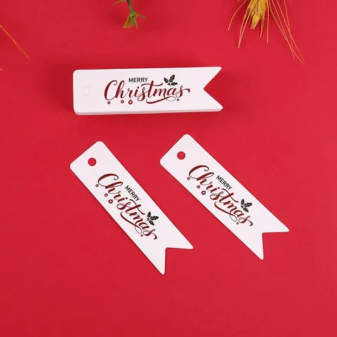 Etichette Regalo di Natale Carta a Coda di Rondine Etichette Sospese per Albero di Natale Decorazione Festa di Vacanza Confezione Regalo