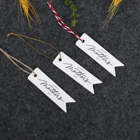 Etichette Regalo per la Festa della Mamma in Carta Con Fori per Confezioni e Decorazioni