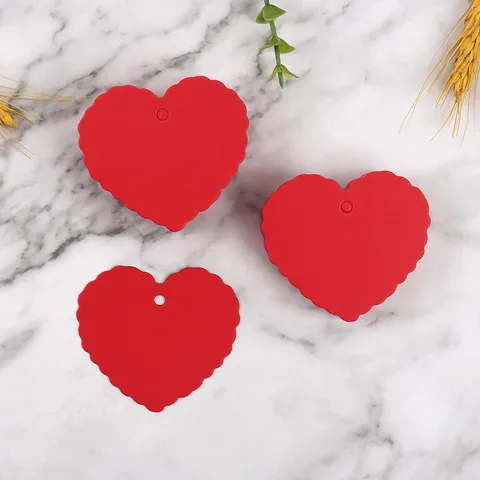 Etichette Regalo in Carta a Cuore Ondulato Rosso Cart Etichetta Sospesa Per San Valentino Matrimonio Festa Decorazione Imballaggio
