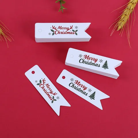 Etichette Regalo di Natale Carta di Carta Buon Natale Etichette Sospese Decorative Per Festa Vacanza Regalo Confezione Decorazione