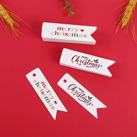 Etichette Regalo di Natale Carta a Coda di Rondine Etichette Sospese per Albero di Natale Decorazione Festa di Vacanza Confezione Regalo