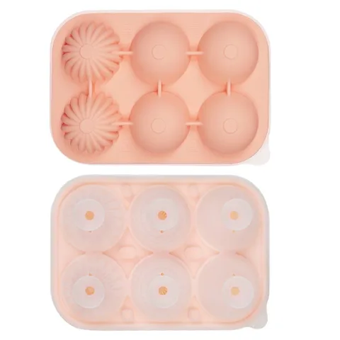 Bandeja de Silicona para Hielo Esfera Grande de Whisky y Molde de Bola de Hielo de Diamante Con Embudo Flexible Desmoldeo Fácil Herramienta de Barra de Cocina