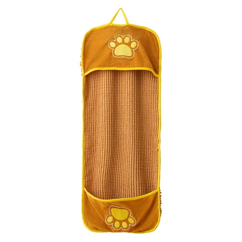 Pet Absorbent Towel Quick Drying Thickened Bath Towel Cute Paw Print Hand Wipe Towel For Dogs And Cats Pet Supplies