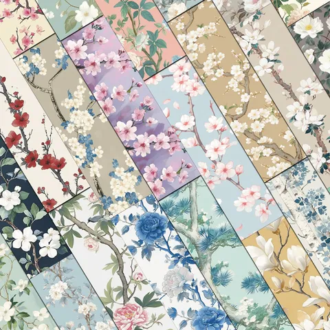 Vintage Floral Bookmark Set Retro Plant Flower Book Markers Decorative Stationery Supplies For Reading Students