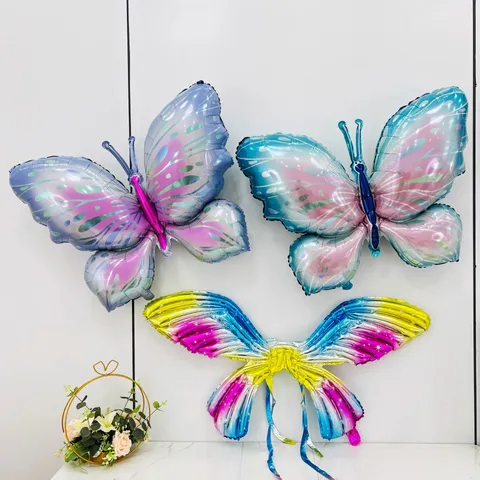 Butterfly Party Decorations Aluminum Film Foil Balloons Forest Series Birthday Wedding Decor Cartoon Animal Shape Balloon