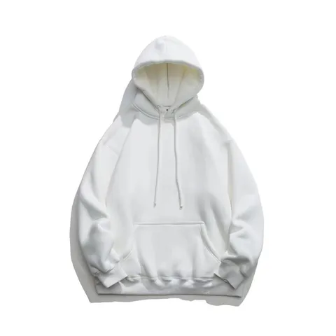 Sudadera con Capucha de Algodón Pesado para Hombre Casual Suelta Oversize Hombros Caídos Jersey de Manga Larga