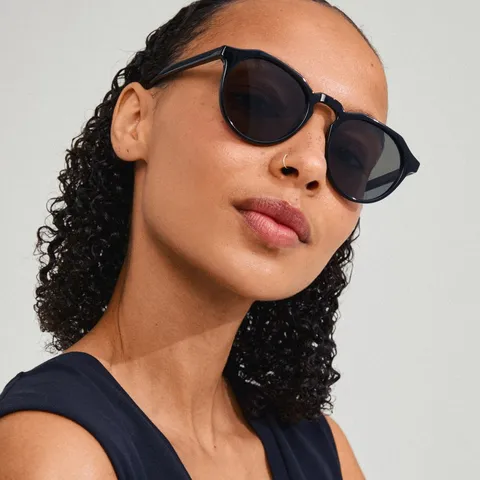 Retro Ronde Zonnebril Voor Heren Dames Artistiek Volledig Frame UV400 Gepolariseerd Bril Outdoor Mode