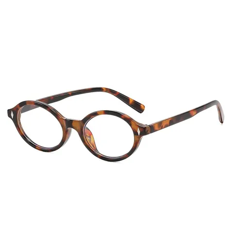 Occhiali Neutri Anti-Luce Blu Ovali Vintage Letterario Montatura Intera PC Geek Nerd per Uomo Donna Uso Quotidiano