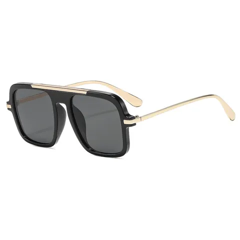 Retro Quadratische Sonnenbrille Damen Herren Übergroße Mode Großer Rahmen Sonnenschutz UV400 Outdoor Brille