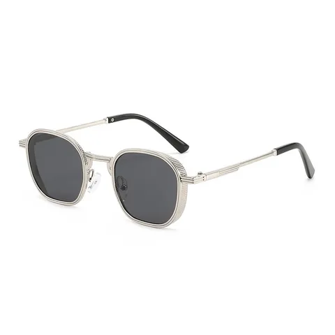 Retro Metaal Vierkante Zonnebril Voor Mannen Vrouwen UV400 Bescherming Mode Bril Casual Outdoor