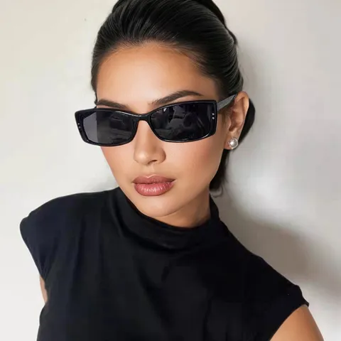 Retro Rechteckige Sonnenbrille UV400 PC Rahmen Anti Blaulicht Brille Mode Quadratische Brillen Für Herren Damen Unisex