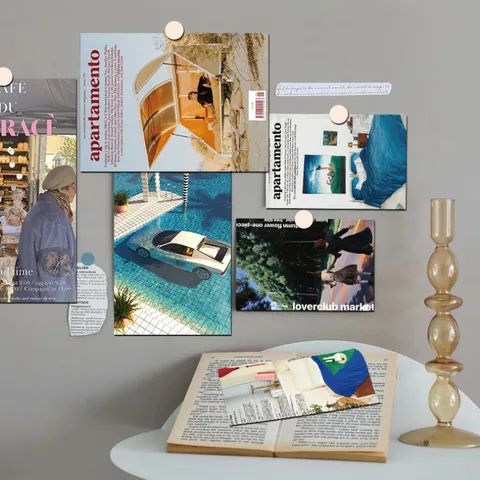 Aesthetic Room Decor Vintage Magazine Style Poster Decorative Cards Postcard Set Wall Art Collage Kit For Bedroom Living Room Home Decor