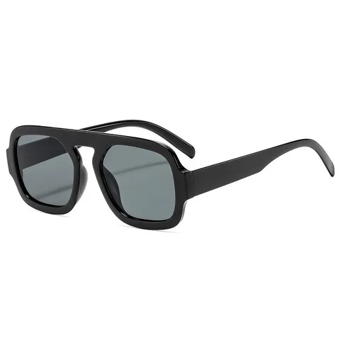 Retro Großer Rahmen Quadratische Sonnenbrille Für Damen Herren Übergrößen Mode Shades UV400 Schutz PC Rahmen AC Linse Outdoor Brillen