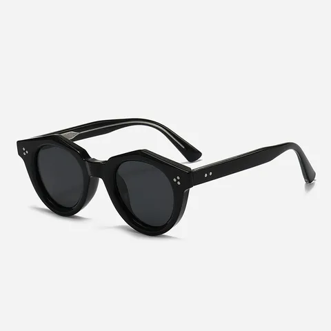 Retro Dicker Rahmen Polarisierte Sonnenbrille Für Damen Herren UV400 Schutz Geometrischer Runder Eckiger Rahmen Europäischer Amerikanischer Stil Mode Sonnenbrille Streetwear Reise Brille