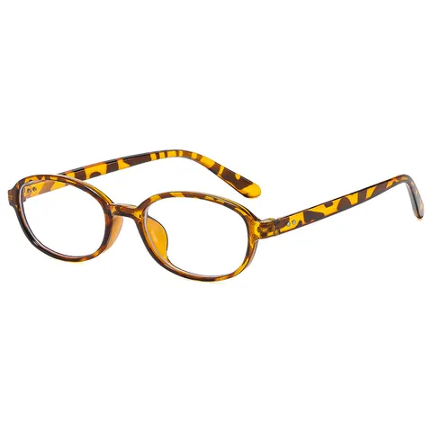 Retro Ovale Katzenaugenbrille Für Damen Vintage Blaulichtschutz PC Rahmen Brille Individuelle Mode Flachspiegel Spektakel