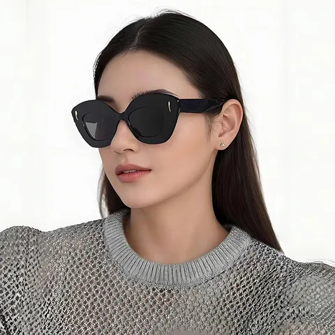 Ακανόνιστα Γυαλιά Ηλίου Cat Eye για Γυναίκες Πολυτελής Μόδα Μεγάλο Πλαίσιο Προστασία UV400 Γυαλιά Μάτι της Γάτας για Ταξίδια Οδήγηση Υπαίθρια