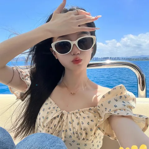 Vintage Cat Eye Sunglasses For Women Retro Narrow Frame UV400 Protection Fashion Square Round Face Sun Glasses Trendy Outdoor Beach Party Eyewear