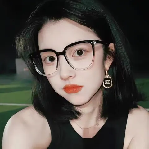 Korean Style Oversized Square Optical Glasses Frame Blue Light Blocking Glasses For Women Men Clear Lens Glasses Prescription Compatible Eyewear