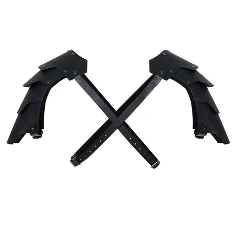 Medieval Viking Double Shoulder Armor PU Leather Rivet Cosplay Costume Prop Accessories For Men Adult